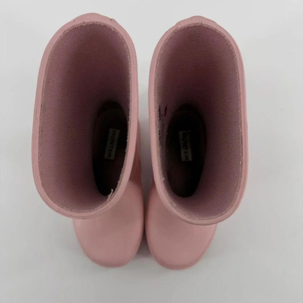 Hunter Kids First Classic Rain Boots Pink Waterproof Rubber Size US 7 Toddler